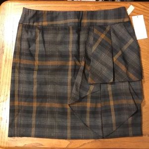 Michael Kors Grey Plaid 6P Skirt